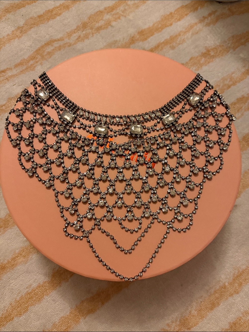 Zara rhinestone necklace